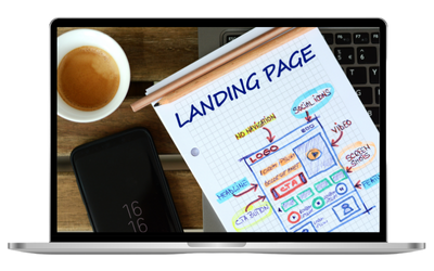 website landing page